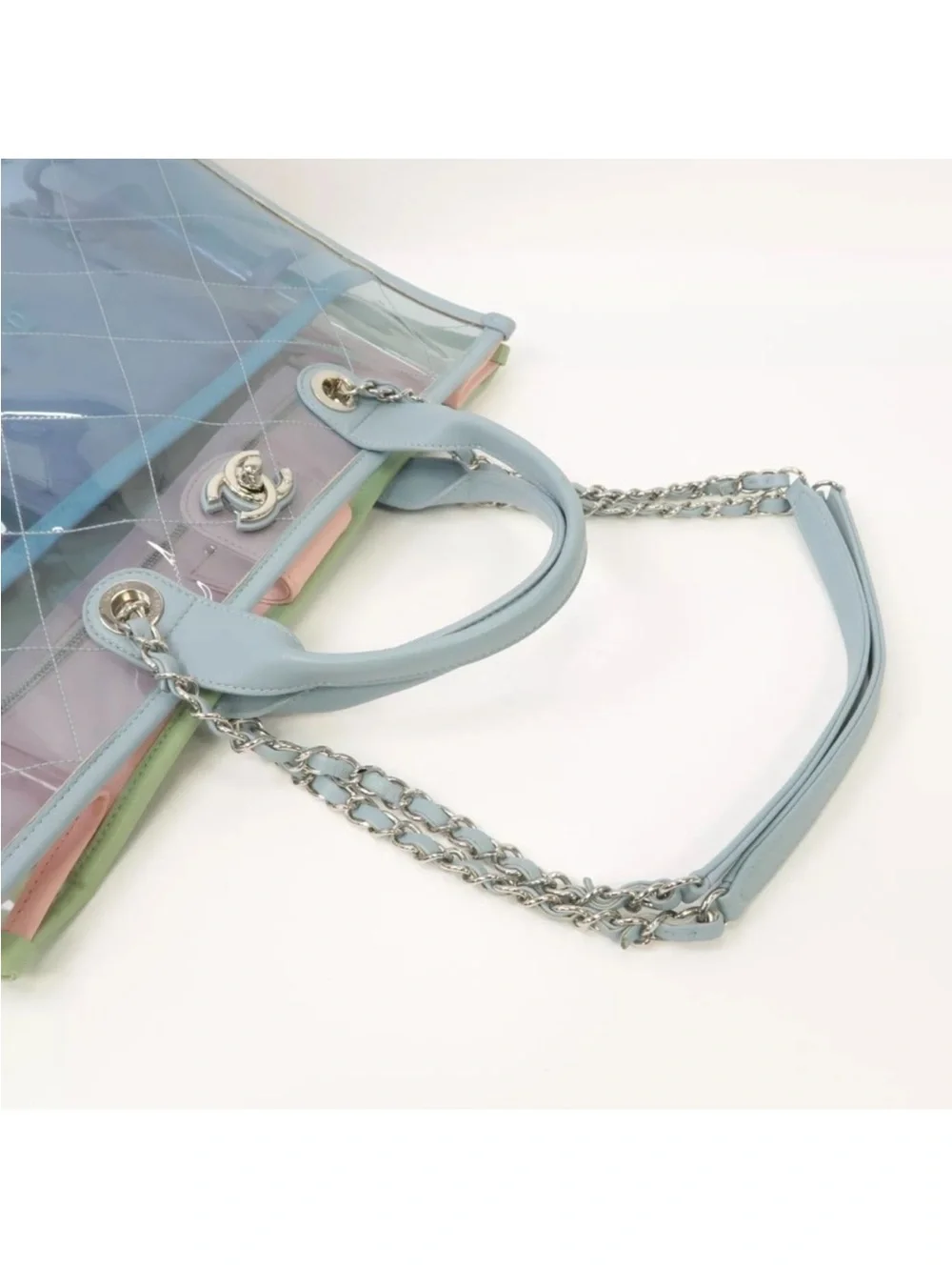 💎 RUNWAY 💎 SPLASH Chanel Clear PVC Tote Bag - Picture 10 of 14